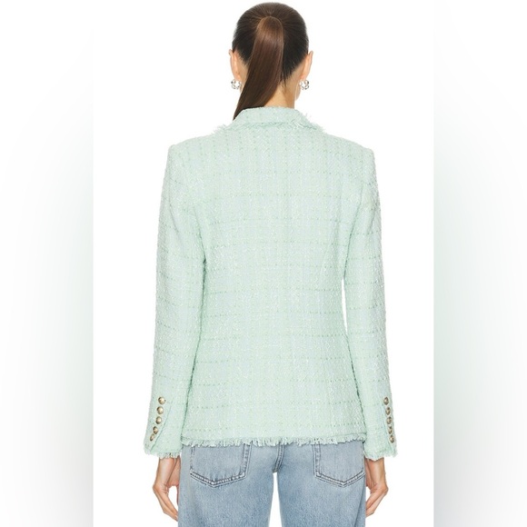 L’Agence Kenzie fringe tweed blazer jacket
Honeydew NWT - Picture 3 of 4
